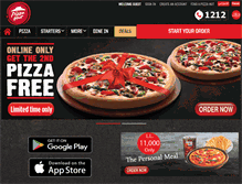 Tablet Screenshot of pizzahut-lb.com